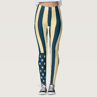 Leggings Drapeau américain couleur rétro #4