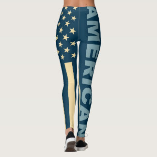 Leggings Drapeau américain couleur rétro #5