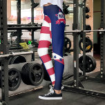 Leggings Drapeau Américain Personnalisé 4 Juillet<br><div class="desc">Sortez de la foule avec ces leggings uniques ! Customisés de votre nom et du drapeau américain, ces leggings vous feront vous sentir comme un vrai Américain. Que vous soyez à la salle de sport ou juste à la course, faites une déclaration avec ces leggings uniques et élégants. Avec leur...</div>
