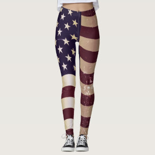 Leggings Drapeau américain vintage #2