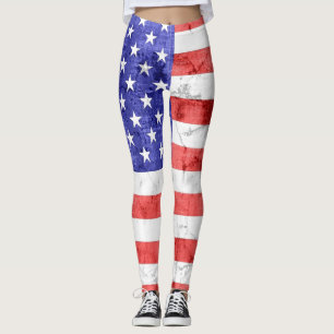Leggings Drapeau américain vintage #5