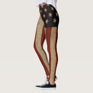 Leggings Drapeau américain vintage Grunge