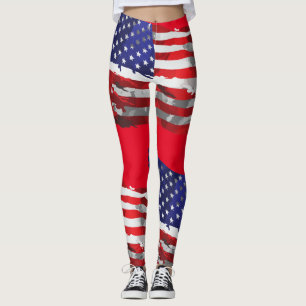 Leggings Drapeau américain vintage Thunder_Cove