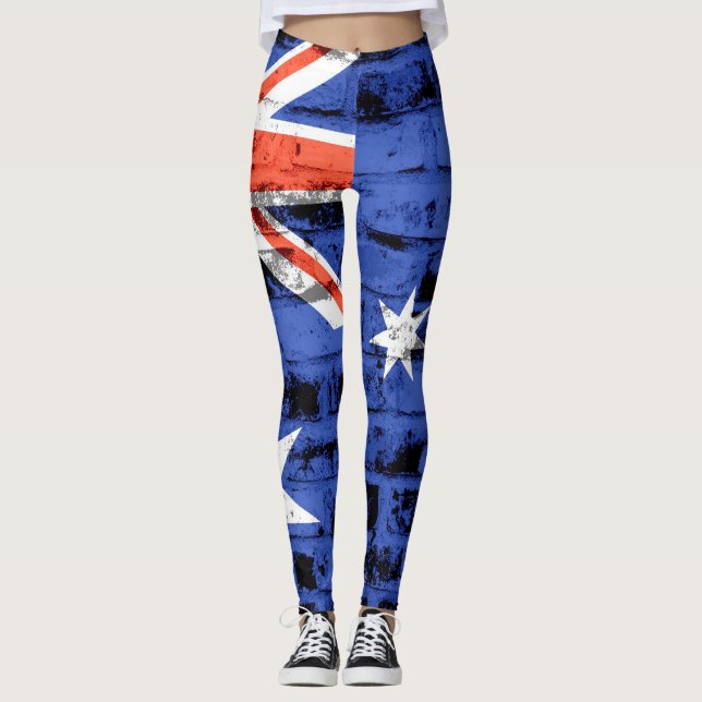 Leggings Drapeau Australie vintage #3 (Devant)