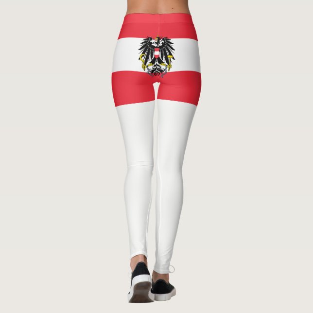 Leggings Drapeau Autriche (Dos)