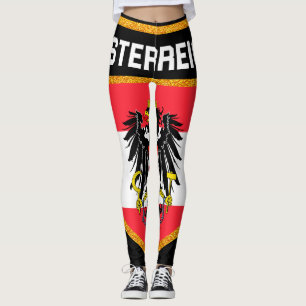 Leggings Drapeau Autriche