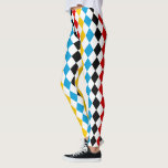 Leggings Drapeau bavarois et allemand couleurs Oktoberfest<br><div class="desc">Legging avec motif de lozenge en losange bavarois et allemand. Parfait dans le cadre de votre tenue Oktoberfest pour le travail,  la fête ou les loisirs.</div>
