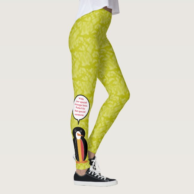 Leggings Drapeau Belge Vacances Mme Penguin Parler (Droite)