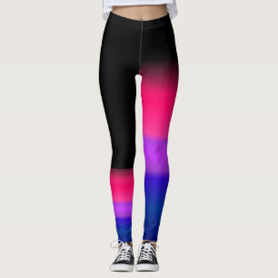 Leggings Drapeau bisexuel de fierté de Bi asymétrique