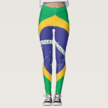 Leggings Drapeau Brasil<br><div class="desc">Drapeaux des nations du monde en haute résolution pour vous montrer avec fierté.</div>