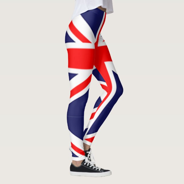 Leggings drapeau britannique motif rouge bleu blanc union j (Droite)