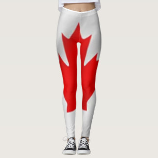 Leggings Drapeau canadien de la mode