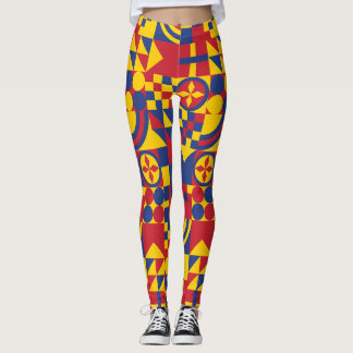 Leggings Drapeau Colombie Motif coloré