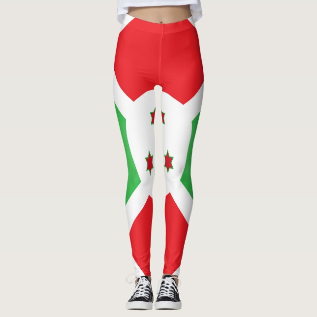 Leggings Drapeau Cool Burundi (Devant)