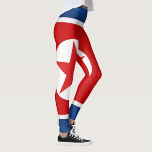 Leggings Drapeau Cool de Corée du Nord