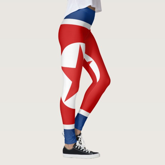 Leggings Drapeau Cool de Corée du Nord (Droite)