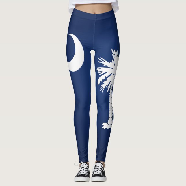Leggings Drapeau cool De La Caroline Du Sud (Devant)