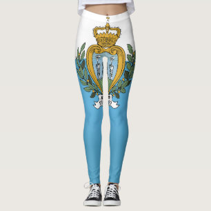 Leggings Drapeau Cool de Saint-Marin