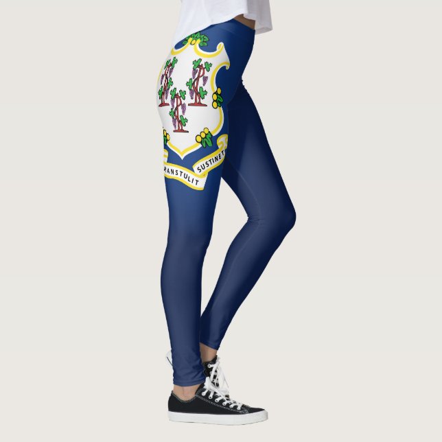 Leggings Drapeau cool Du Connecticut (Droite)