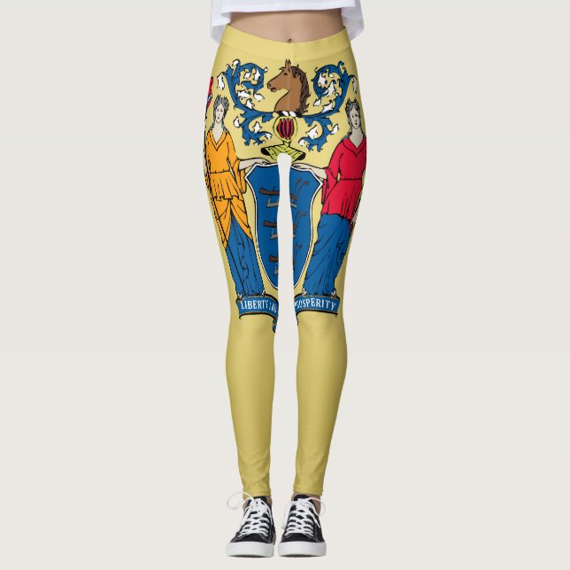 Leggings Drapeau Cool Du New Jersey (Devant)