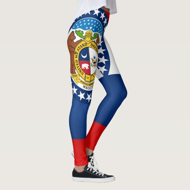 Leggings Drapeau cool État Du Missouri (Droite)