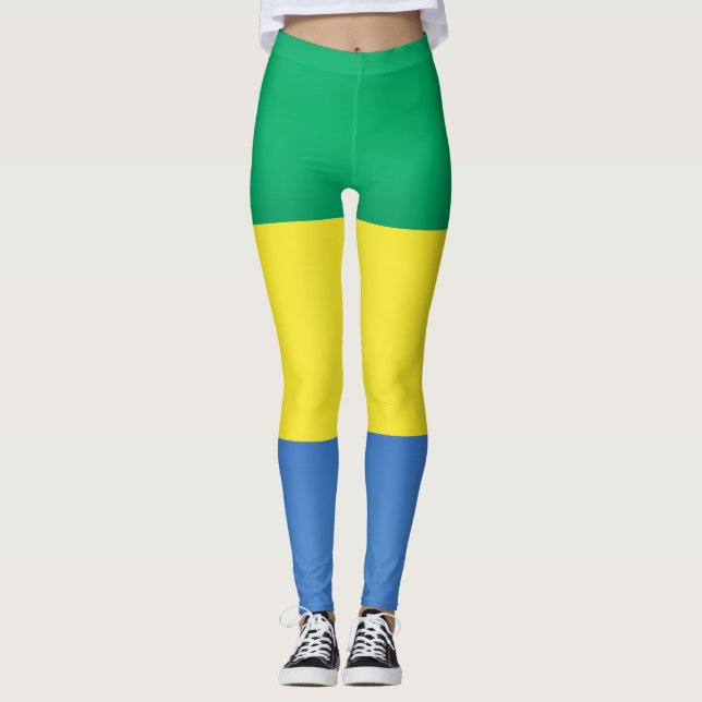 Leggings Drapeau cool Gabon Mode (Devant)