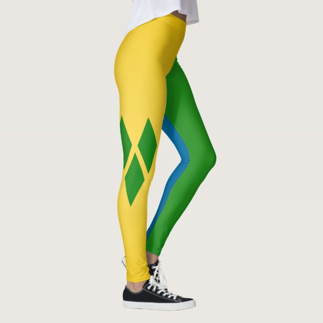 Leggings Drapeau Cool Saint-Vincent-Et-Les Grenadines (Droite)