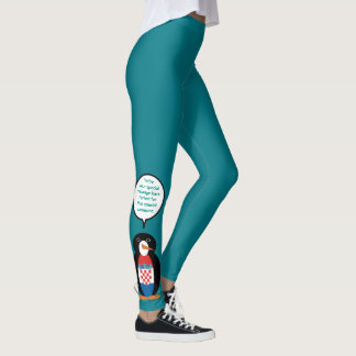 Leggings Drapeau Croate Ms Penguin Personnalisé Parlant 