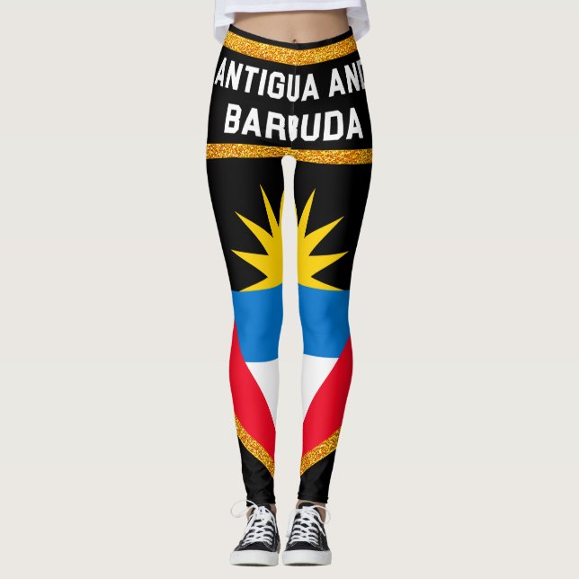 Leggings Drapeau d'Antigua-et-Barbuda (Devant)