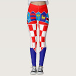 Leggings Drapeau de Croatie<br><div class="desc">Drapeau de Croatie.</div>