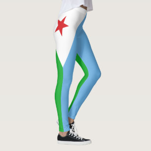 Leggings Drapeau de Djibouti