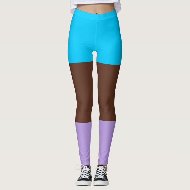 Leggings Drapeau de fierté androsexuelle (Devant)