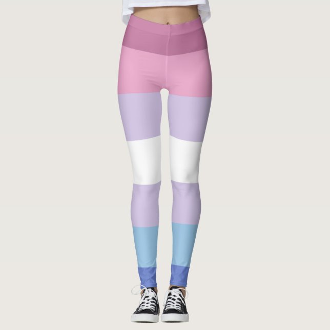Leggings Drapeau de fierté bigendre (Devant)