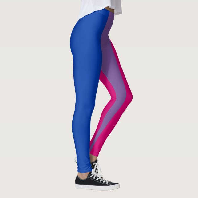 Leggings Drapeau de fierté bisexuel (Droite)