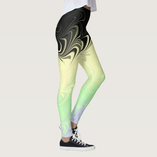 Leggings Drapeau de fierté Cassgenre Abstrait Marbré Ondulé (Droite)
