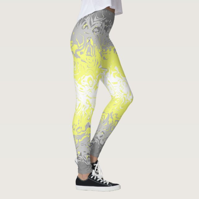 Leggings Drapeau de fierté demigenre abstrait   (Droite)