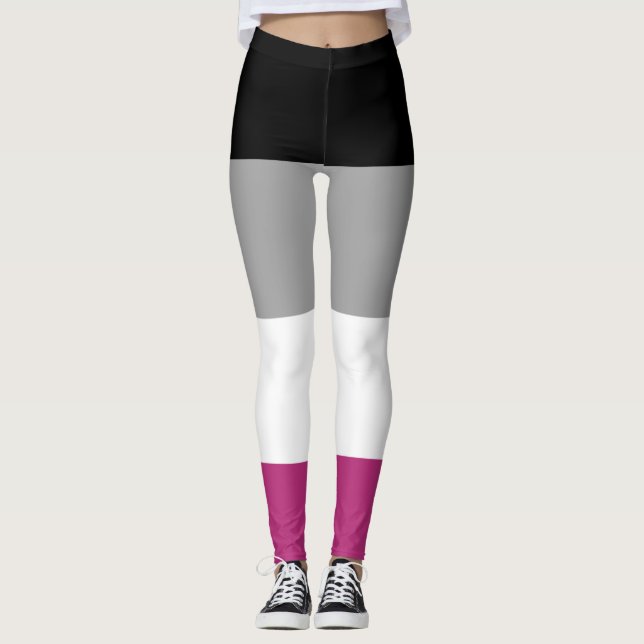Leggings Drapeau de fierté gynéphile (Devant)
