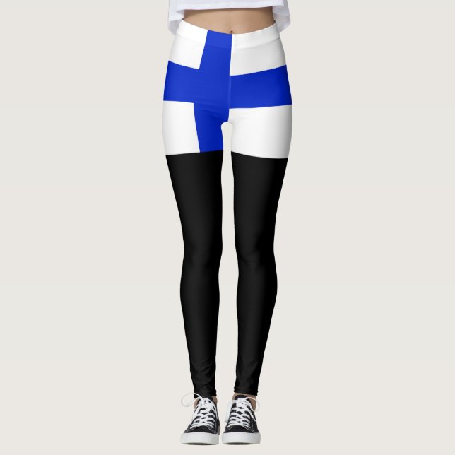Leggings Drapeau de Finlande (Devant)