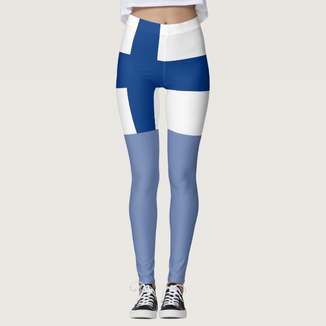 Leggings Drapeau de Finlande (Devant)