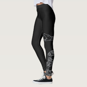 Leggings Drapeau de Gadsden Ne Marchez pas sur Moi Gris