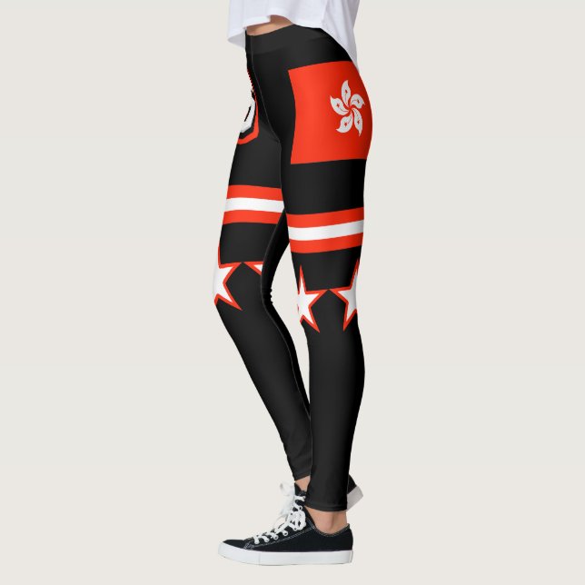 Leggings Drapeau de Hong Kong (Gauche)