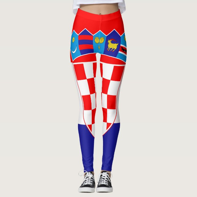 Leggings Drapeau de la Croatie (Devant)