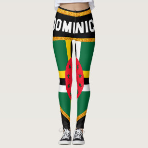 Leggings Drapeau de la Dominique