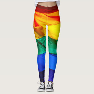 Leggings Drapeau de la fierté gay de SlipperyJoe's agitant