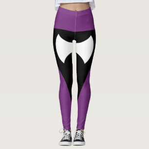 Leggings Drapeau de la fierté lesbienne Ax pourpre