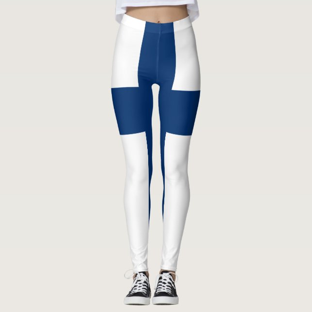 Leggings Drapeau de la Finlande (Devant)