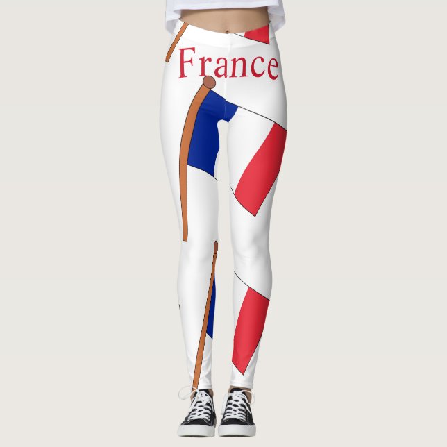 Leggings Drapeau de la France Thunder_Cove (Devant)