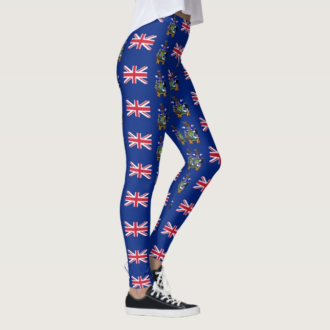 Leggings Drapeau de la Géorgie du Sud et des îles Sandwich  (Droite)
