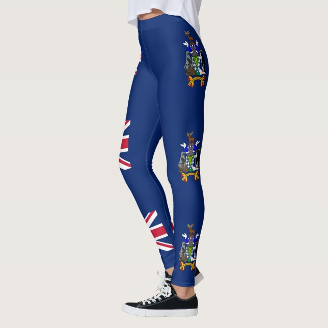Leggings Drapeau de la Géorgie du Sud et des îles Sandwich  (Gauche)