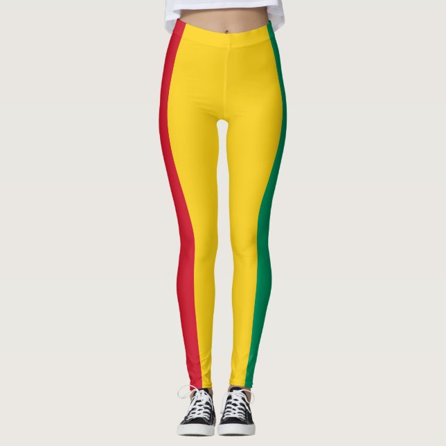 Leggings Drapeau de la Guinée (Devant)